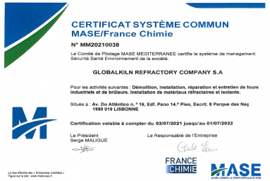 CERTIFICATE MASE UIC